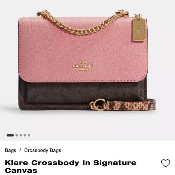 coach Klare Crossbody In Signature Canvas - Picture 10 of 10